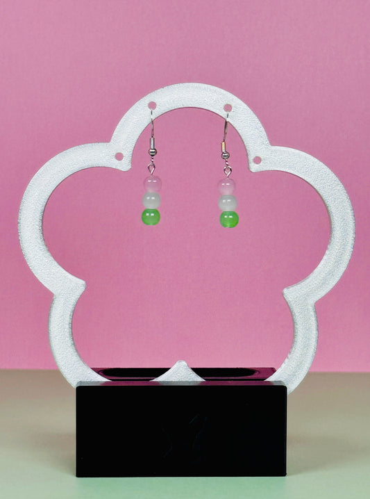 Hanami Dango Inspired Dangle Earrings
