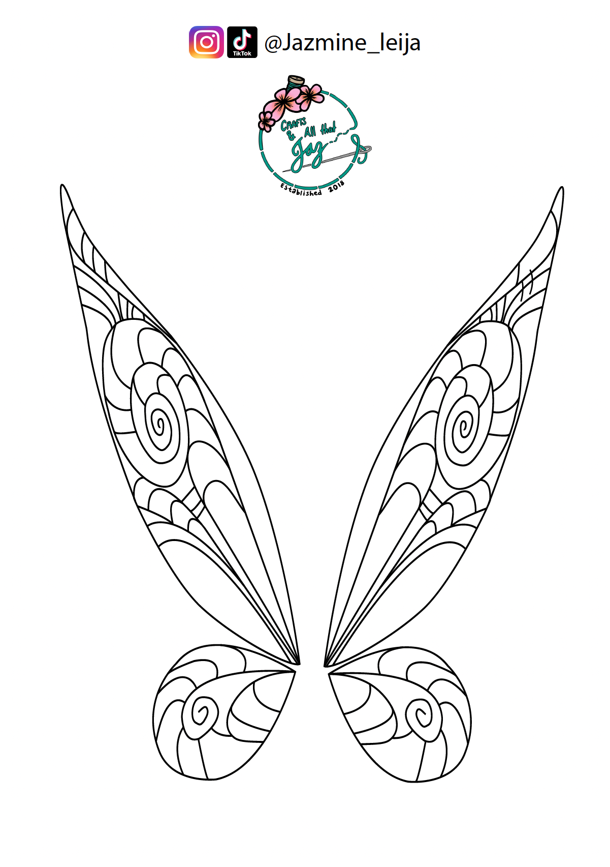 Digital Pattern: Fairy Wings – Crafts and All That Jaz digital-pattern-fairy-wings-crafts-and-all-that-jaz