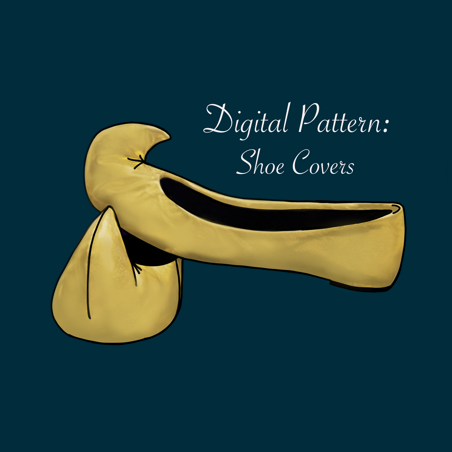Digital Pattern: Princess Jasmine Shoe Covers