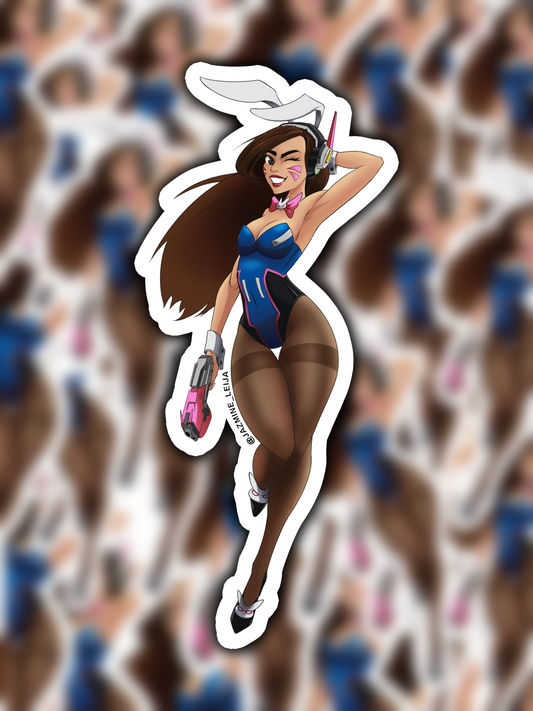 D.Va Bunny Cosplay Sticker